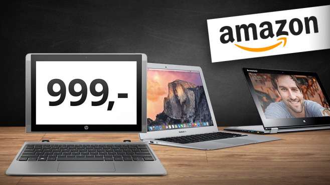 Amazon: 20 beliebte Ultrabooks bis 999 Euro